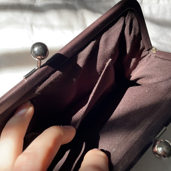 Coach Brown Leather Monogram Coin Purse - Picture 5 of 7